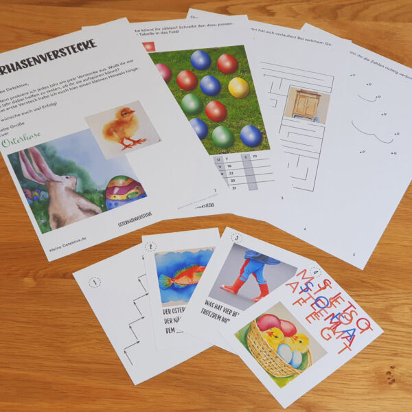 Schatzsuche Osterverstecktest