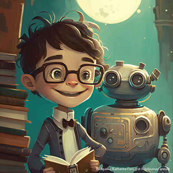 Rätsel-Adventskalender für Kinder mit Erfinder und Roboter