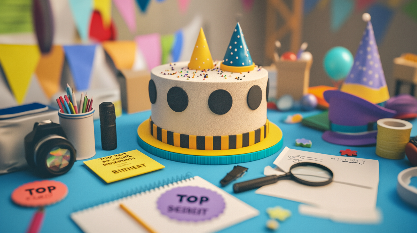6 Detektiv-Partytüten 'Streng Geheim' – Perfekt Für Kindergeburtstag & Mottoparty