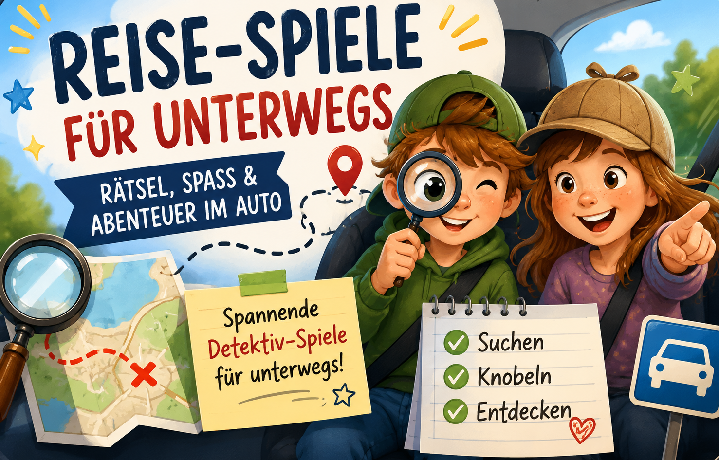Auto-Spiele für lange Reisen